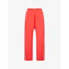 Shop Adanola Womens Apple Red Campus Straight Modal-blend Jogging Bottoms