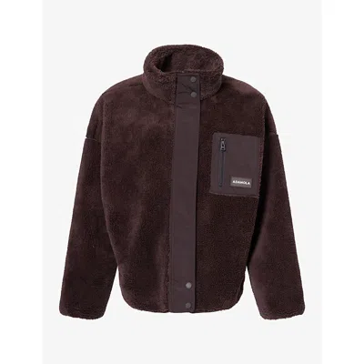 Adanola Womens  Pocket Fleece Jacket In Coffee Bean