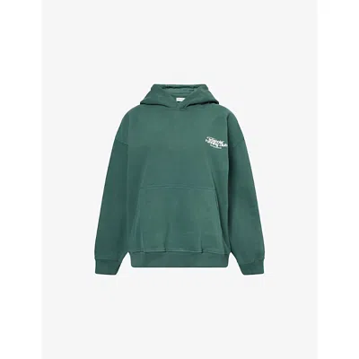 Adanola Womens Running Club Oversized Cotton-jersey Hoody Pine Green