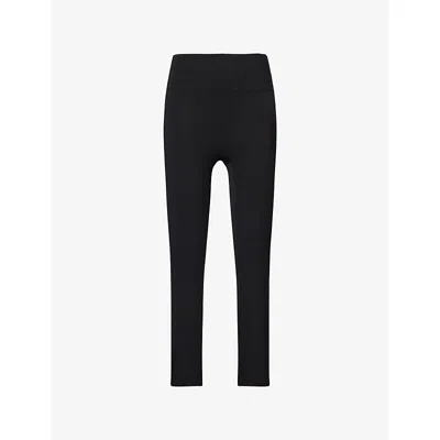 Adanola Womens Black Ultimate High-rise Stretch-jersey Leggings Xs