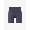 Adanola Womens Midnight Ultimate Wrap-over Logo-print Stretch-jersey Shorts In Blue
