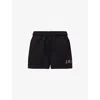 Adanola Womens Black Ada Drawstring Cotton-jersey Shorts