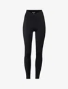 Adanola Womens Black Ultimate Wrap-over High-rise Stretch-woven Leggings Xl In Black