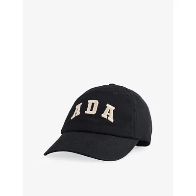 Adanola Womens Black/cream Ada Adjustable Cotton Cap Xs In Multi