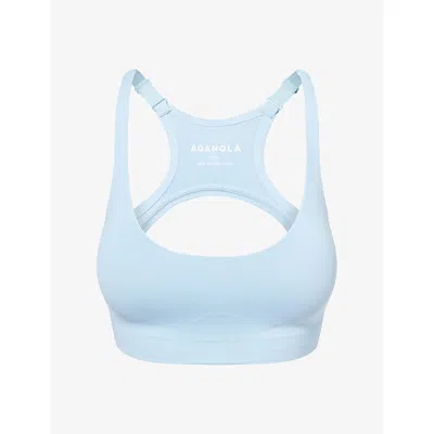Adanola Womens  Impact Seamless Racer-back Sports Bra In Blue