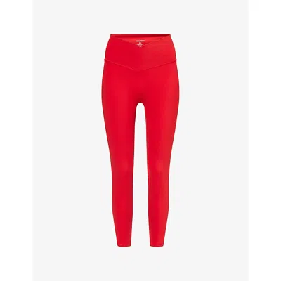 Adanola Womens Ultimate Wrap Over Stretch-jersey Leggings Classic Red Xl