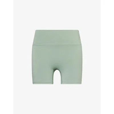 Adanola Womens Eden Green Ultimate Ultra Crop Stretch-jersey Shorts
