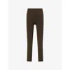 Adanola Womens Fern Green Ultimate High-rise Gym Leggings Xl In Brown