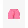 Adanola Womens Hot Pink/mrshmllw White Vacation Oversized Cotton Sweat Shorts Xl