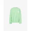 Adanola Cotton Logo Sweatshirt In Green