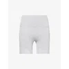 Adanola Womens Light Grey Melange Brushed Crop Stretch-jersey Shorts Xl