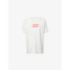 Adanola Womens Oversized Brand-print Cotton-jersey T-shirt Light Grey Melange In Light Grey Melange