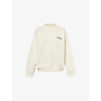 Adanola Womens  Varsity Collegiate Oversized Cotton-jersey Sweatshirt In Neutral