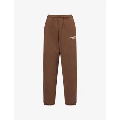 Adanola Womens  Studio Logo-print Cotton Jogging Bottoms In Brown