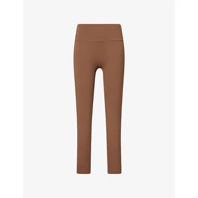 Adanola Womens Mocha Brown Ultimate High-rise Stretch-jersey Leggings