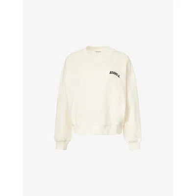 Adanola Womens Mw/cb Varsity Oversized Cotton-blend Sweatshirt In Multi