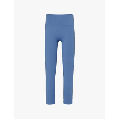 Adanola Womens Vintage Blue Ultimate High-rise Recycled-polyamide Blend Stretch-jersey Leggings