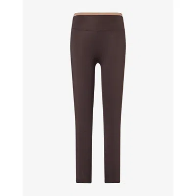 Adanola Womens Ultimate Regular Workout Leggings Coffee Bean/dusty Brown