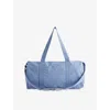 Adanola Womens  Branded Small Cotton Travel Bag In Blue