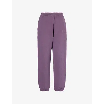 Adanola Womens Ada Tapered-leg Cotton-jersey Jogging Bottoms Violet Purple Xl