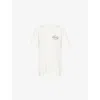 Adanola Womens White Oversized Graphic-print Cotton T-shirt In White