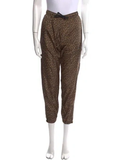 Pre-owned Adaptation Animal Print Skinny Leg Pants In Multi