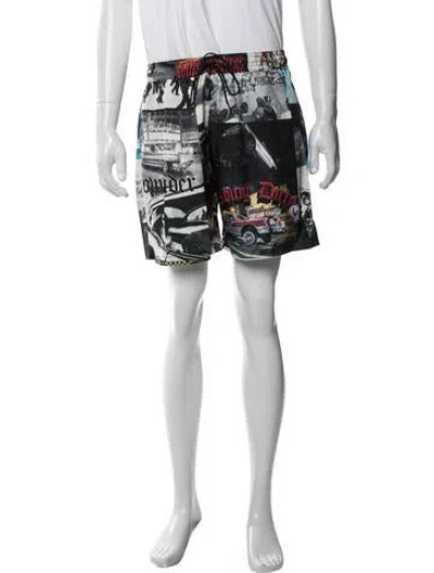 Pre-owned Adaptation Graphic Print Shorts W/ Tags In Blue/white