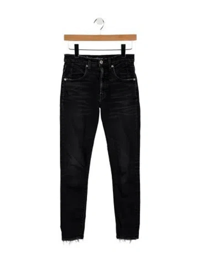 Pre-owned Adaptation Mid-rise Skinny Leg Jeans In Blue
