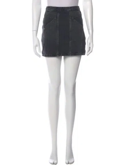 Pre-owned Adaptation Mini Skirt In Black