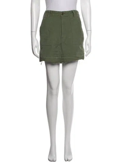 Pre-owned Adaptation Mini Skirt In Green
