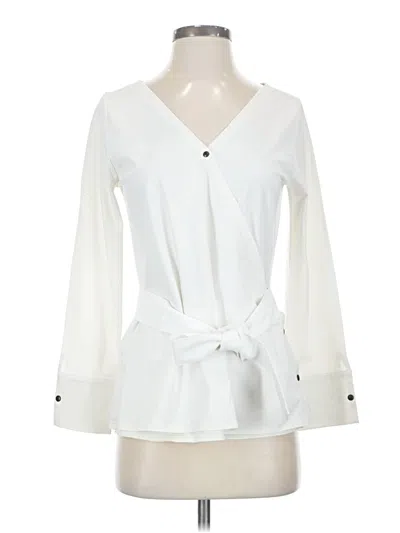 Pre-owned Aday 3/4 Sleeve Blouse In White