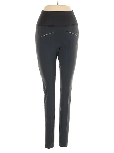 Pre-owned Aday Active Pants In Black