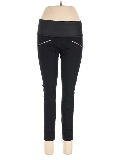 Pre-owned Aday Active Pants In Black