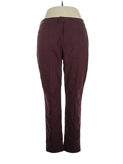 Pre-owned Aday Casual Pants In Burgundy