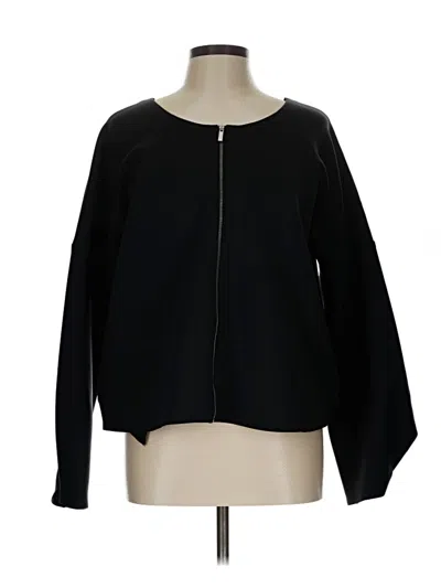 Pre-owned Aday Long Sleeve Blouse In Black