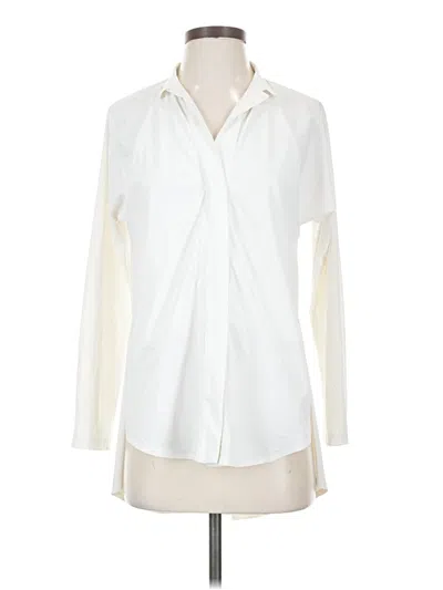 Pre-owned Aday Long Sleeve Blouse In Ivory