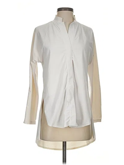 Pre-owned Aday Long Sleeve Blouse In Ivory