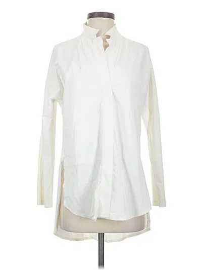 Pre-owned Aday Long Sleeve Blouse In Ivory