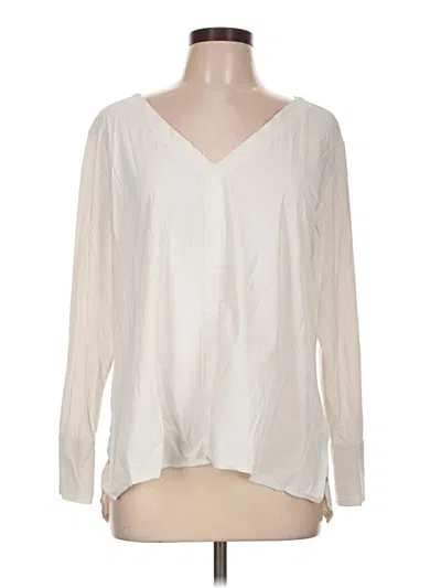Pre-owned Aday Long Sleeve Blouse In Ivory