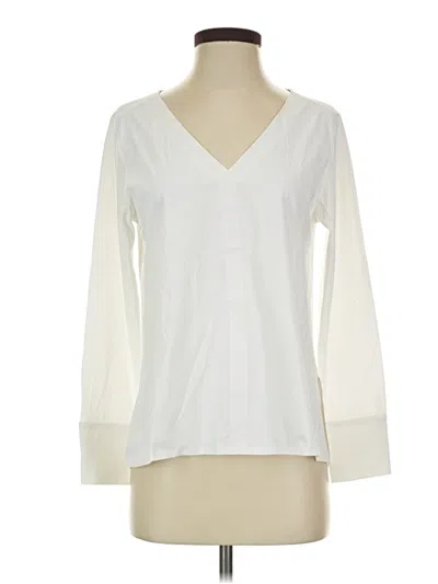 Pre-owned Aday Long Sleeve Blouse In Ivory
