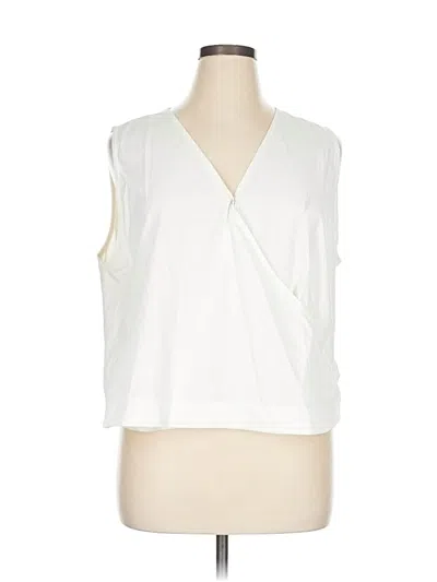 Pre-owned Aday Sleeveless T-shirt In White