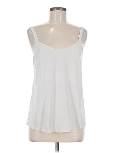 Pre-owned Aday Sleeveless Top White Scoop Neck Tops