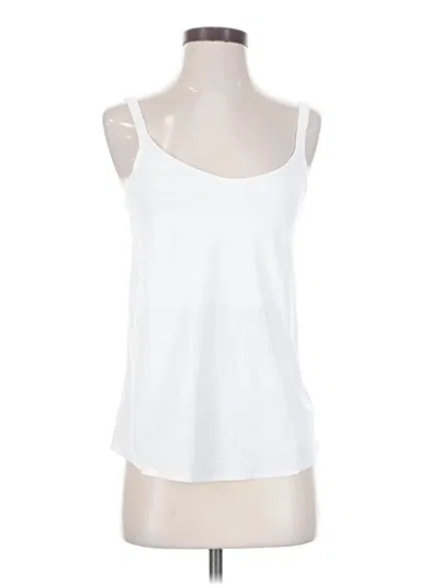 Pre-owned Aday Sleeveless Top White Scoop Neck Tops