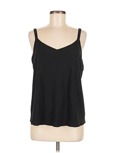 Pre-owned Aday Tank Top Black Halter Neckline Tops