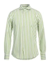 Adb 69 Man Shirt Light Green Size 15 Cotton In Green
