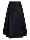 Add A-line Skirt In Black