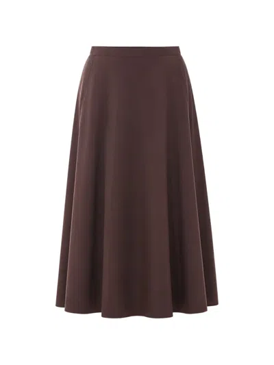 Add Zippered Skirt In Brown