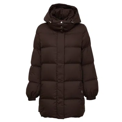 Add Amadeus Detachable Hooded Down Coat In Black