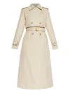 Add Belted Double-breasted Trench Coat In Multi