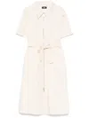 Add Drawstring Midi Dress In Neutrals